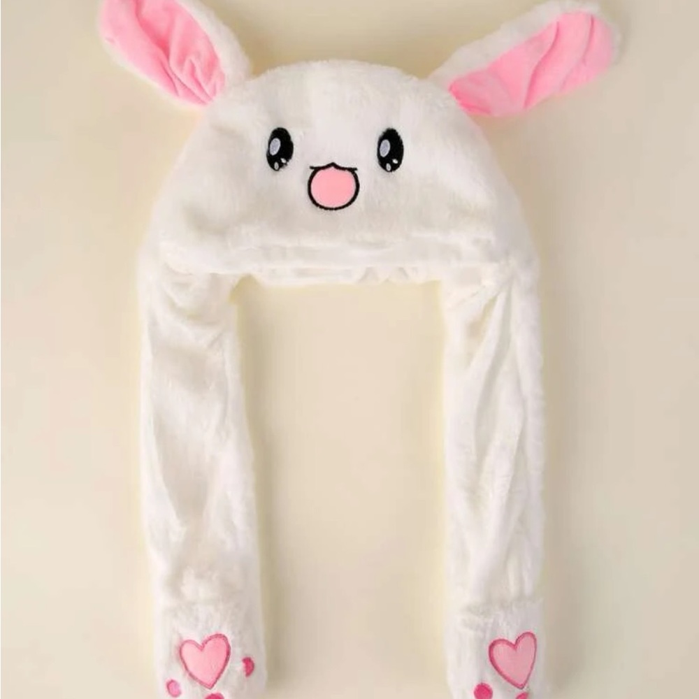 fluffy bunny hat